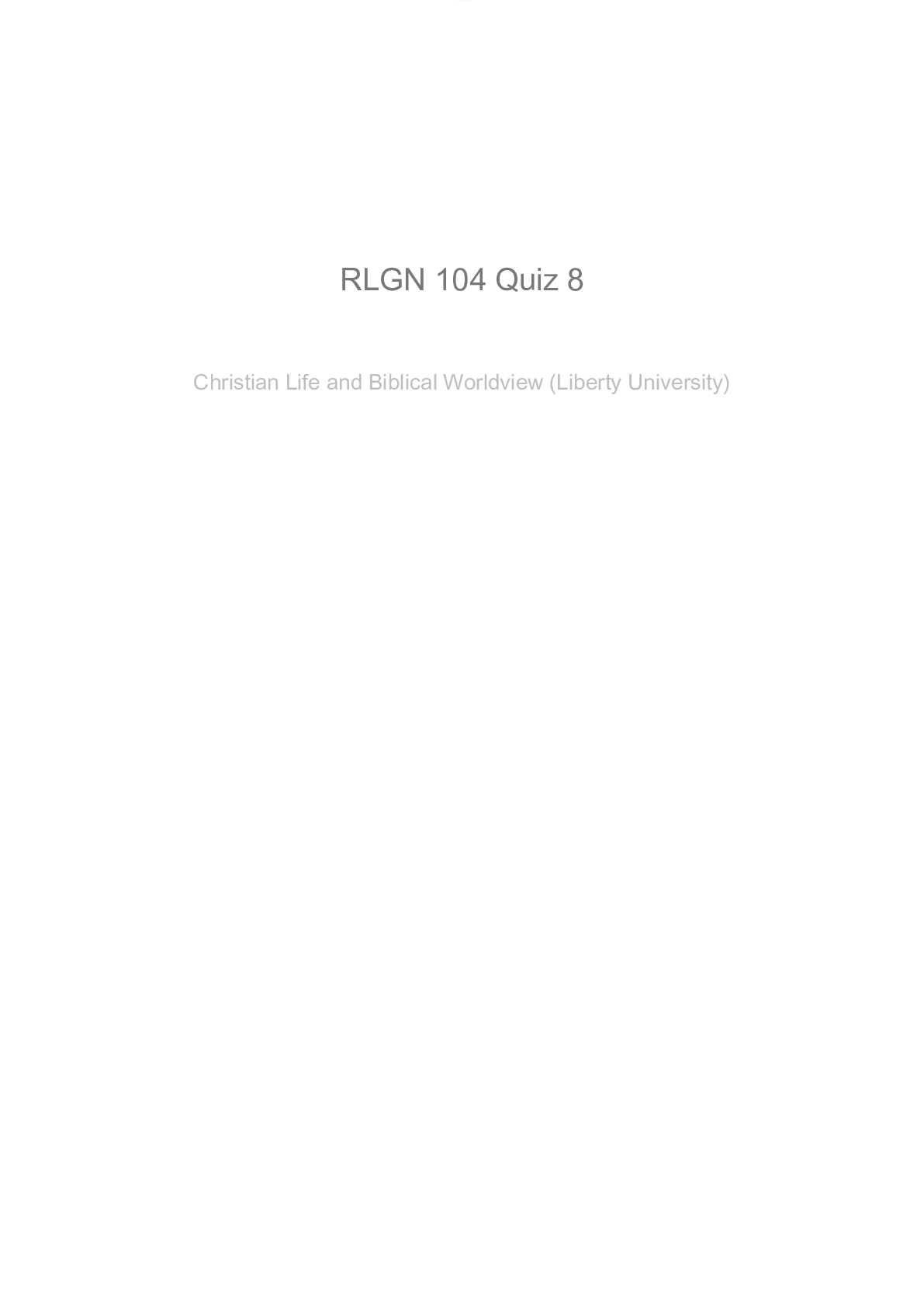 Preview image for RLGN 104 Quiz 8